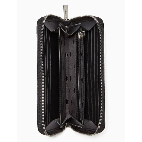 NWT Kate Spade Glitter Continental Pebbled Leather Wallet - Picture 4 of 7